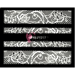 Stickere 3D pentru unghii cod Alb HBJY017